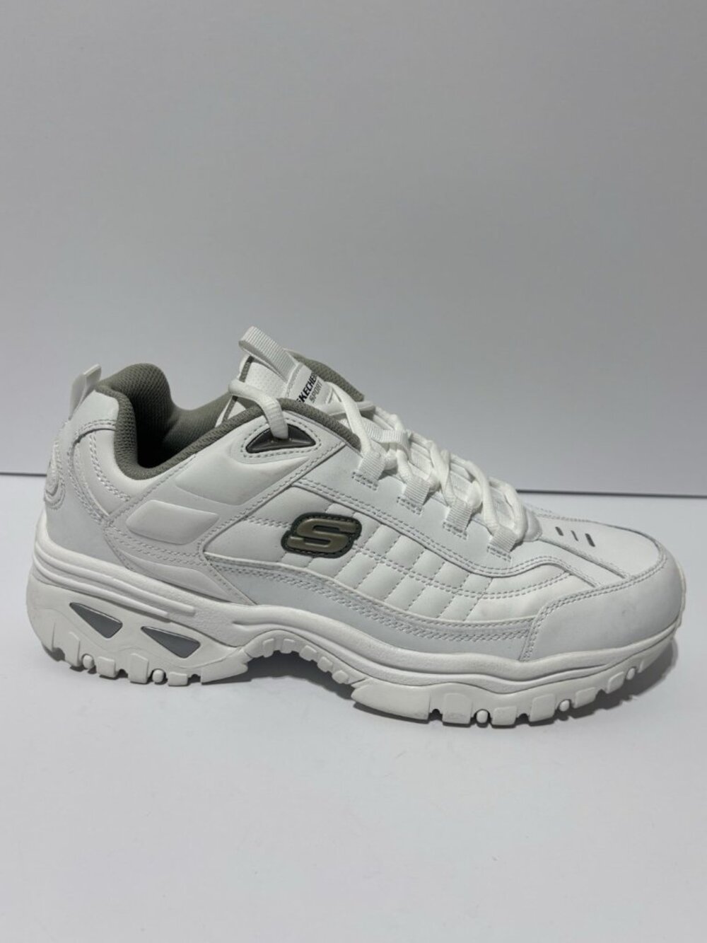 Skechers Men’s Energy After Burn Sneakers White, Size 11.5 M